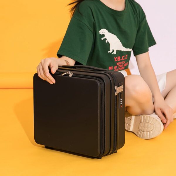 Women's Mini Cornetto Functional Portable Suitcase Luggage