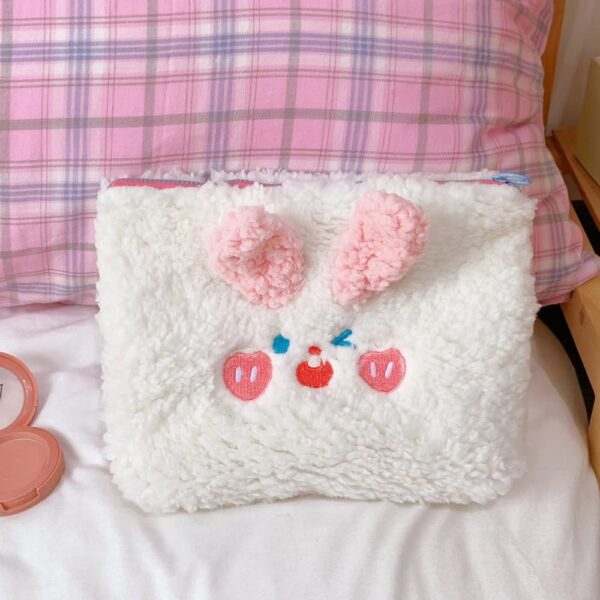 Cute Embroidered Rabbit Travel Cosmetic Storage Bag Women