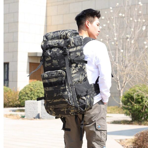 Men's Large Capacity 70L Oxford Cloth Luggage Shiralee Outdoor Travel Backpack