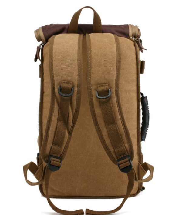 Large-capacity backpack canvas men's backpack multi-function shoulder computer backpack outdoor travel bag