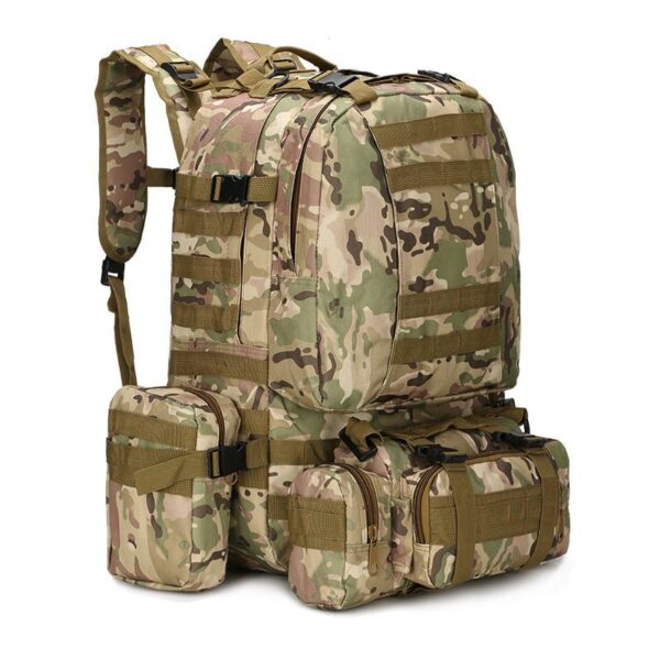 Outdoor Mountaineering Travel Bag 50L Camouflage Backpack