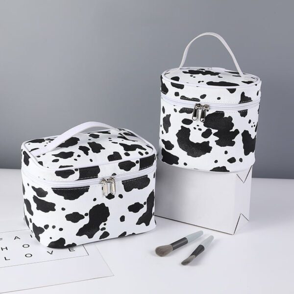 Cow Pattern Waterproof Handbag Makeup Bag Cosmetic Travel Bag
