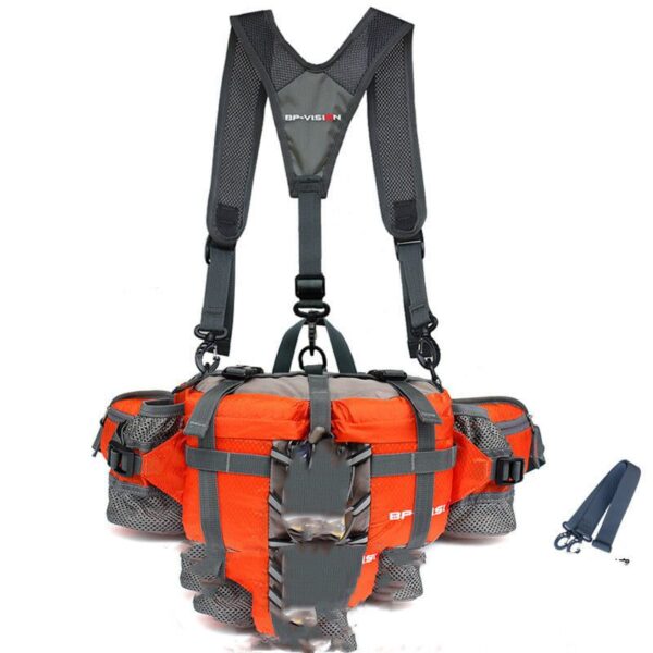 Tactics Waist Bag Men Women Multifunction Waterproof Shoulder Bag Outdoor Camping Hiking Riding Travel Sport Kettle Backpack Bag