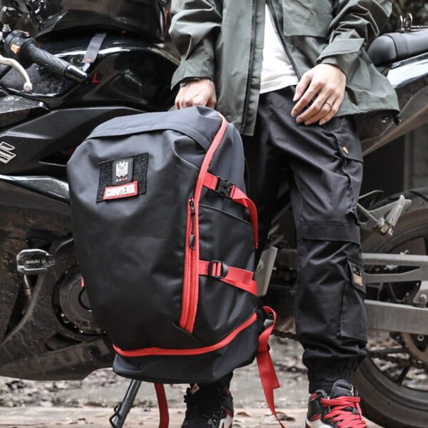Men's Motorcycle Waterproof Motorcycle Travel Backpack