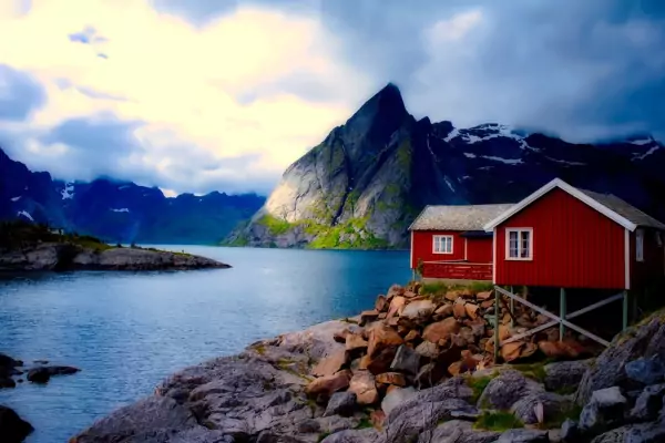 Landscape sean of Norway